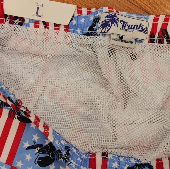 TRUNKS SANO LOBSTER/FLAG PRINTED SWIM TRUNK XL - Picture 12 of 12
